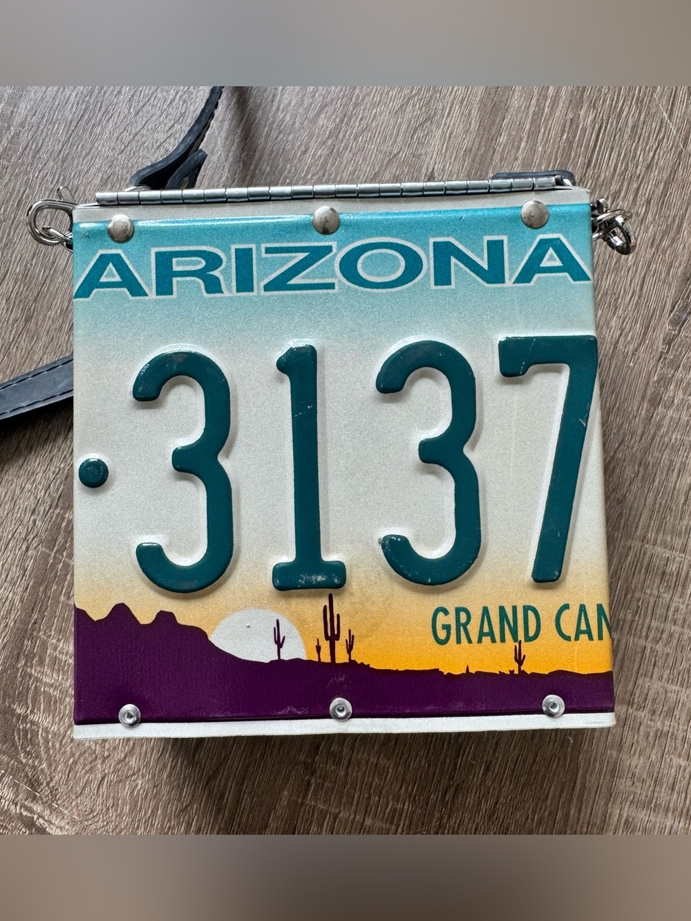 Littlearth License Plate Purse Crossbody Bag Arizona - Picture 3 of 12